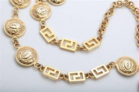 versace gold chain price|vintage versace gold chain belt.